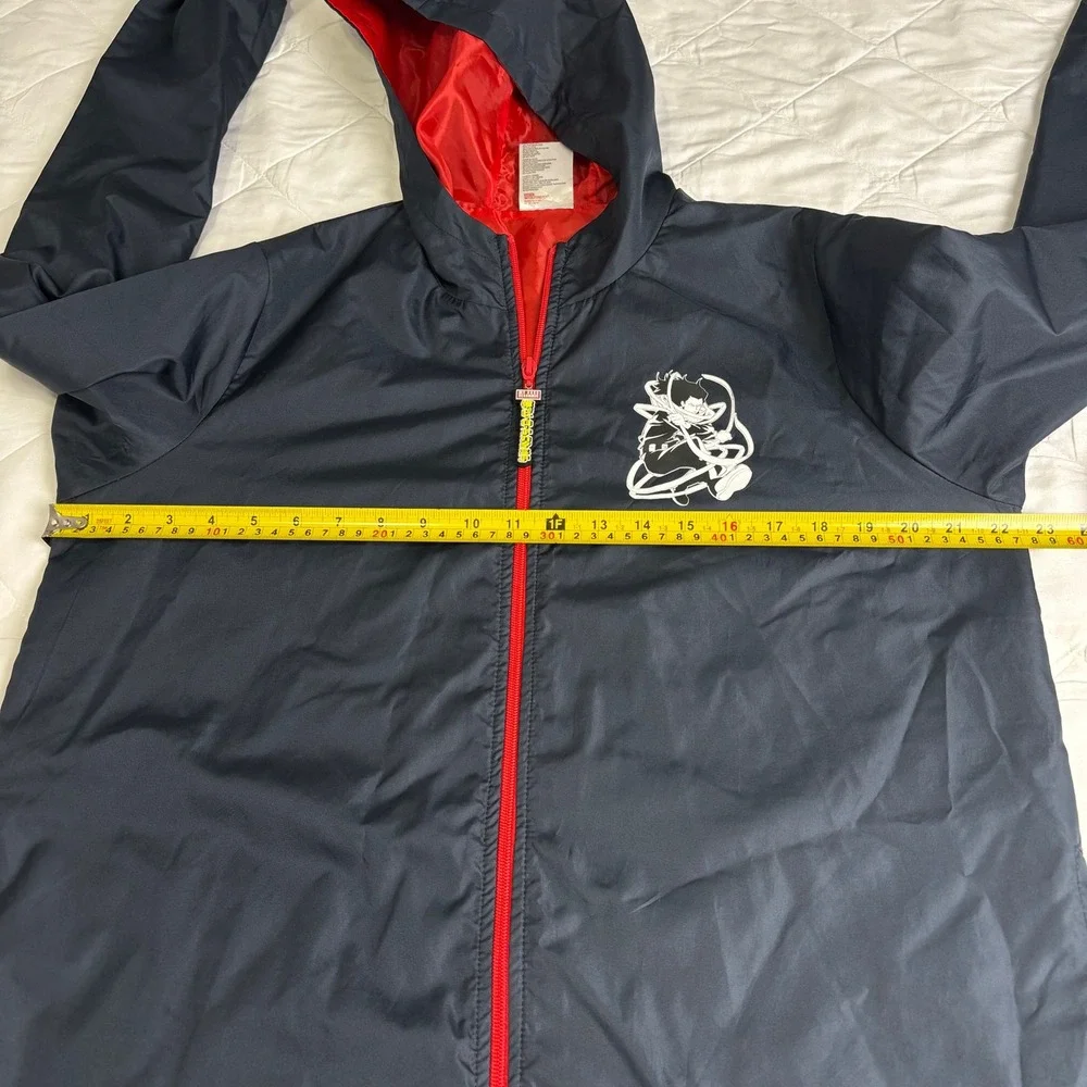 My Hero Academia Anime Windbreaker Jacket XS‎ Hooded Graphic Zip Streetwear